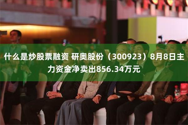 什么是炒股票融资 研奥股份（300923）8月8日主力资金净卖出856.34万元