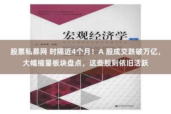 股票私募网 时隔近4个月！A 股成交跌破万亿，大幅缩量板块盘点，这些股则依旧活跃